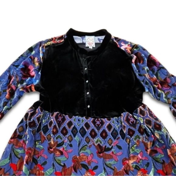 ⚠️NotForSale5/3/24⚠️Johnny Was Velvet Long Sleeve Dress - Picture 14 of 16